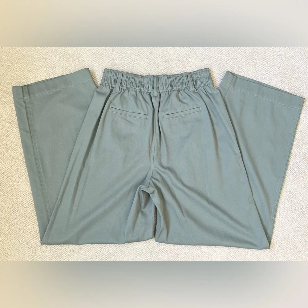 🆕Madewell Women’s The Neale Straight-Leg Pant in Drapeweave Overcast(Blue)Size 2 - Picture 5 of 16